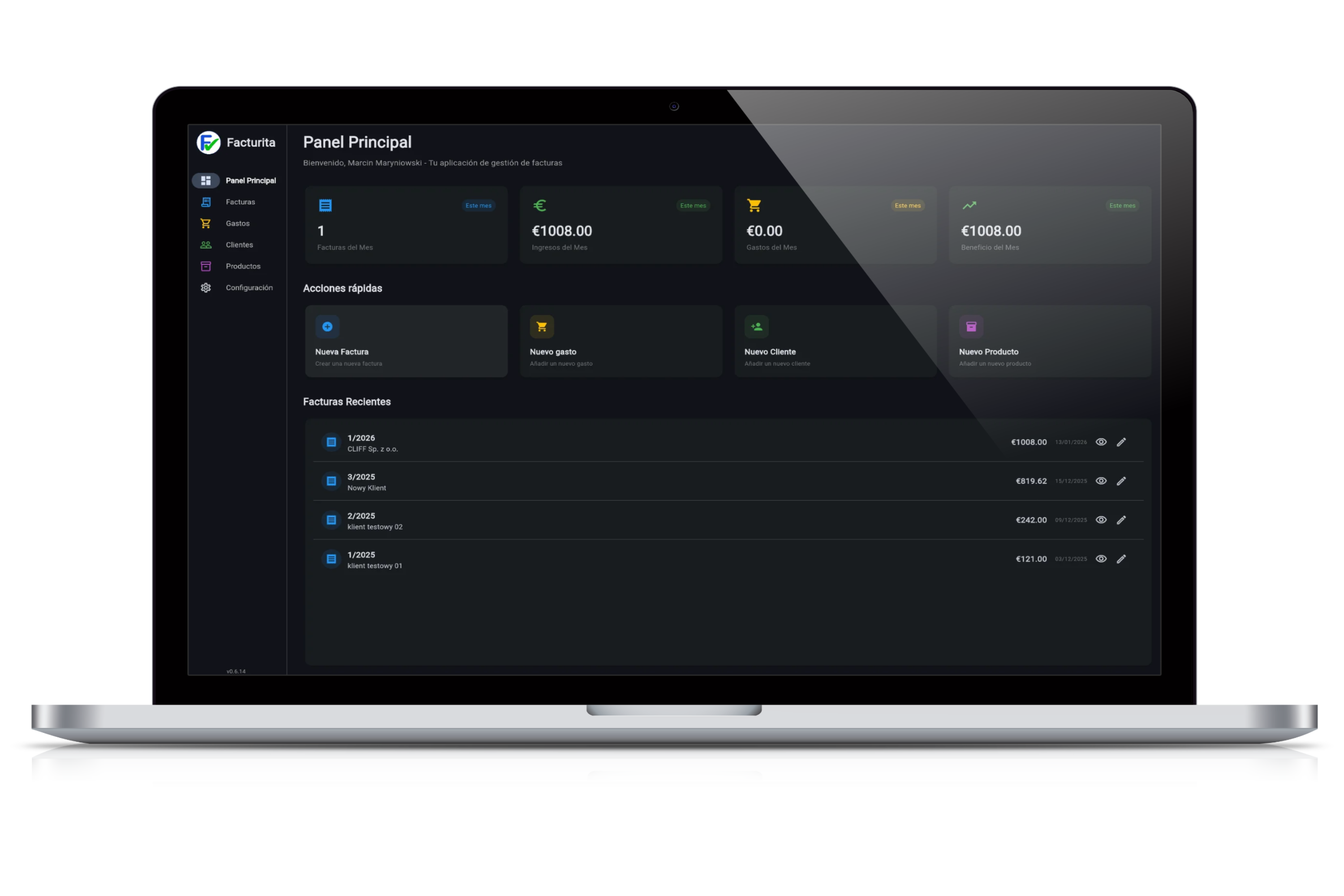 Facturita Dashboard - Panel Principal